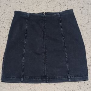 Free People Charcoal Mini Skirt